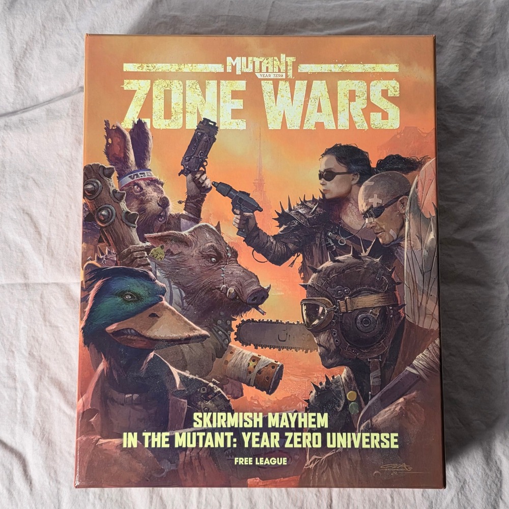 Free League Mutant Year Zero Zone Wars Skirmish Mayhem Core Set Board Game EX